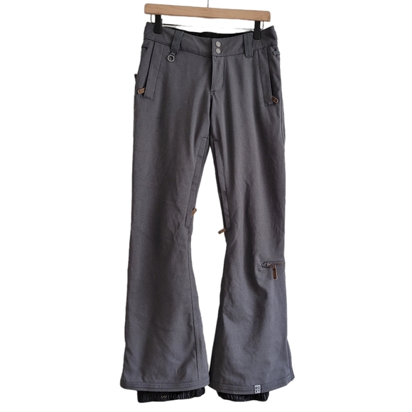 Roxy Jorah Bright Gray 10K Gray Slim Fit Snow Pants